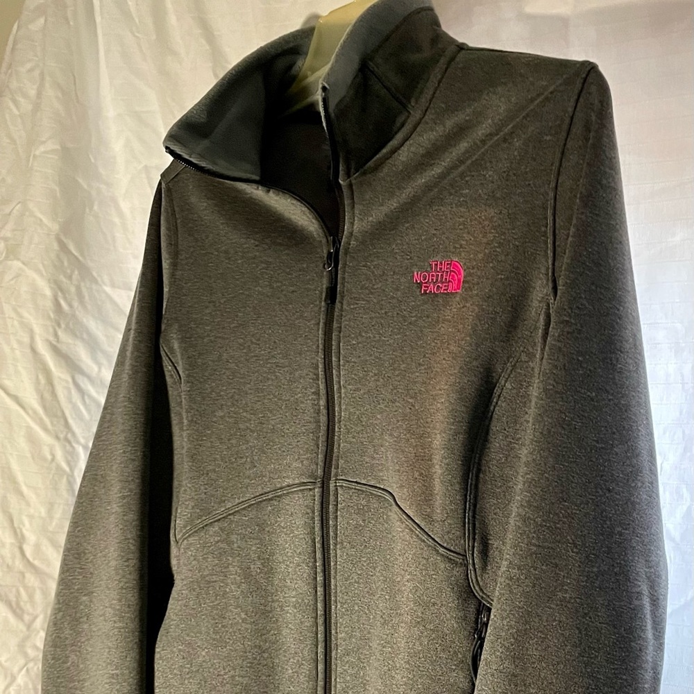 The North Face heathered grey athletic jacket